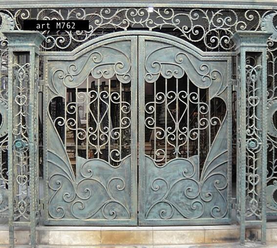 Maroc, fabricant, portail, portillon,  en, forgé,  motorisation, portail 